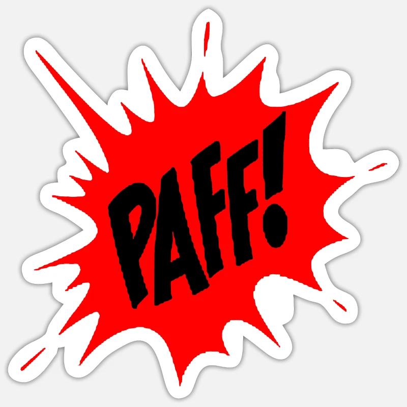 PAFF! comic book Sticker size S (10 x 10 cm)