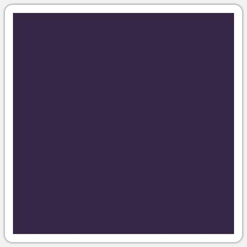 Dark violet, violet (also customizable) Sticker size S (10 x 10 cm)