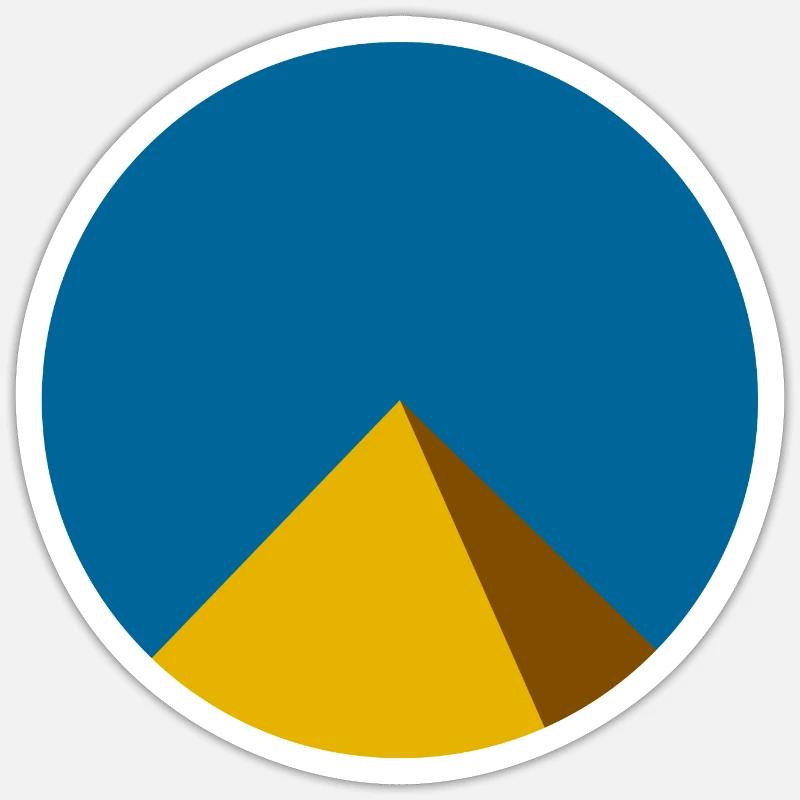 Pyramide Sticker Größe S (10 x 10 cm)