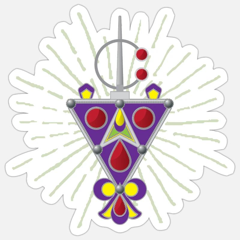 Berber jewelry (Tabzimt) Sticker size S (10 x 10 cm)