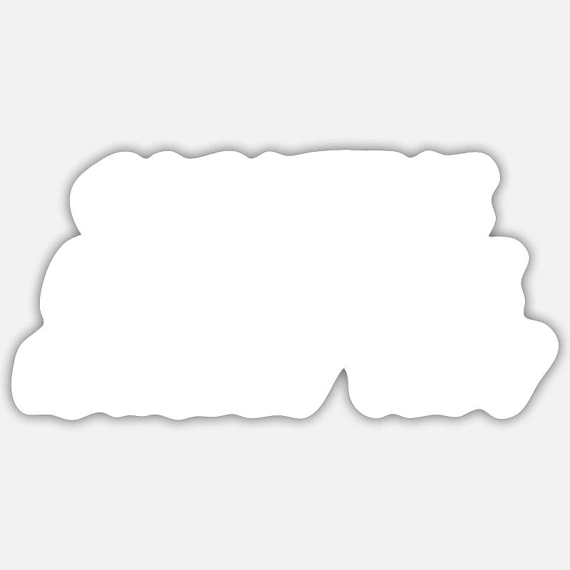 creative chaos - Sticker size S (10 x 10 cm) - white matte