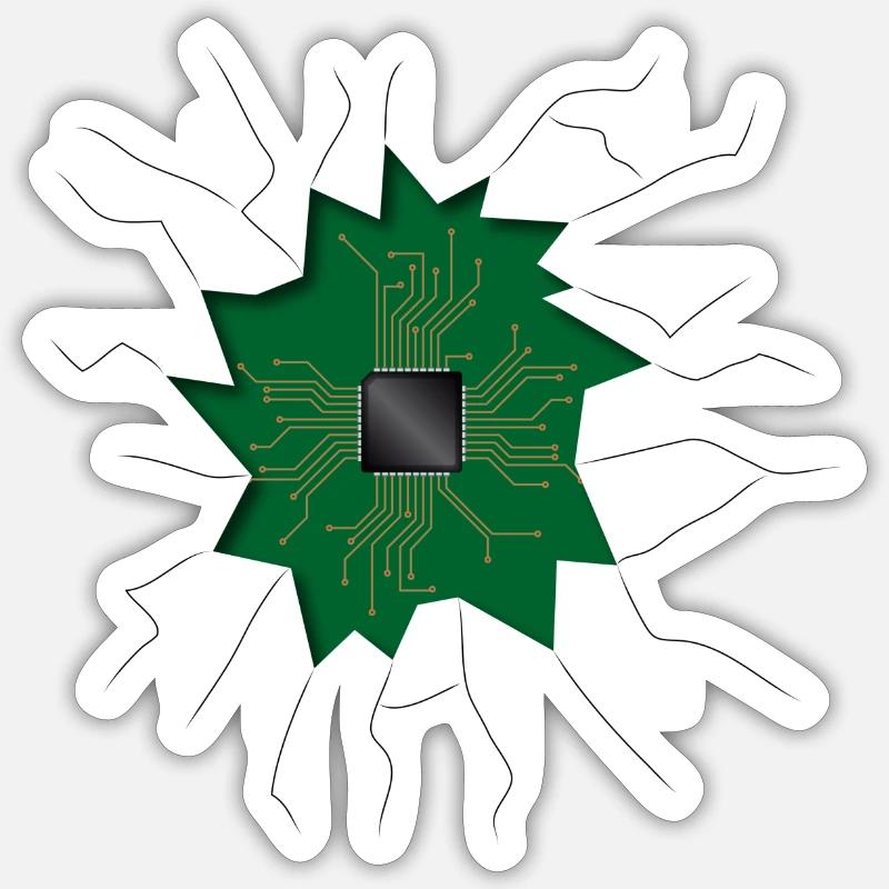 Chip inside Sticker size S (10 x 10 cm)