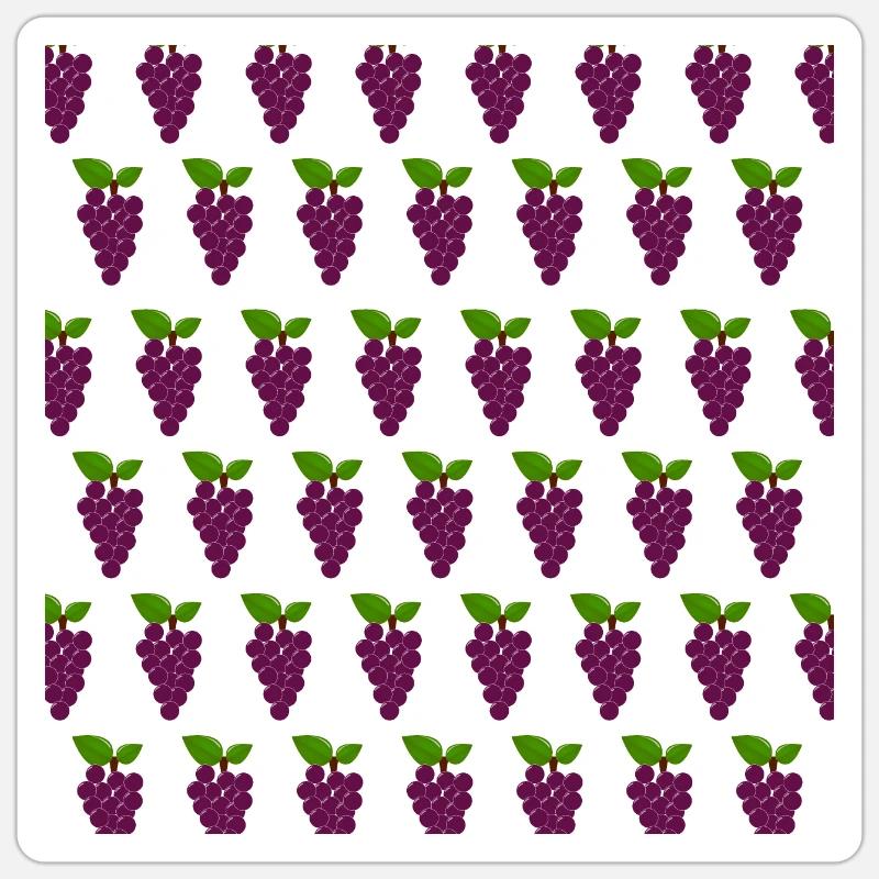 grape pattern Sticker size S (10 x 10 cm)
