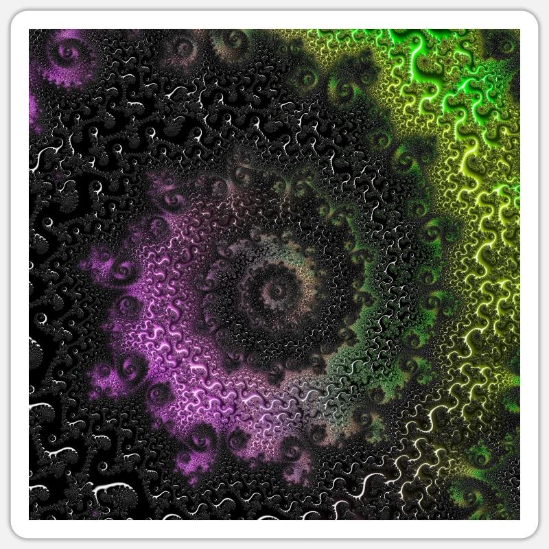 Fractale # 65_2 Quantité de Mandelbrot Sticker taille S (10 x 10 cm)
