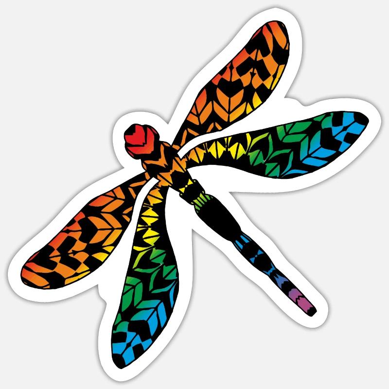 Libelle Sticker Größe S (10 x 10 cm)