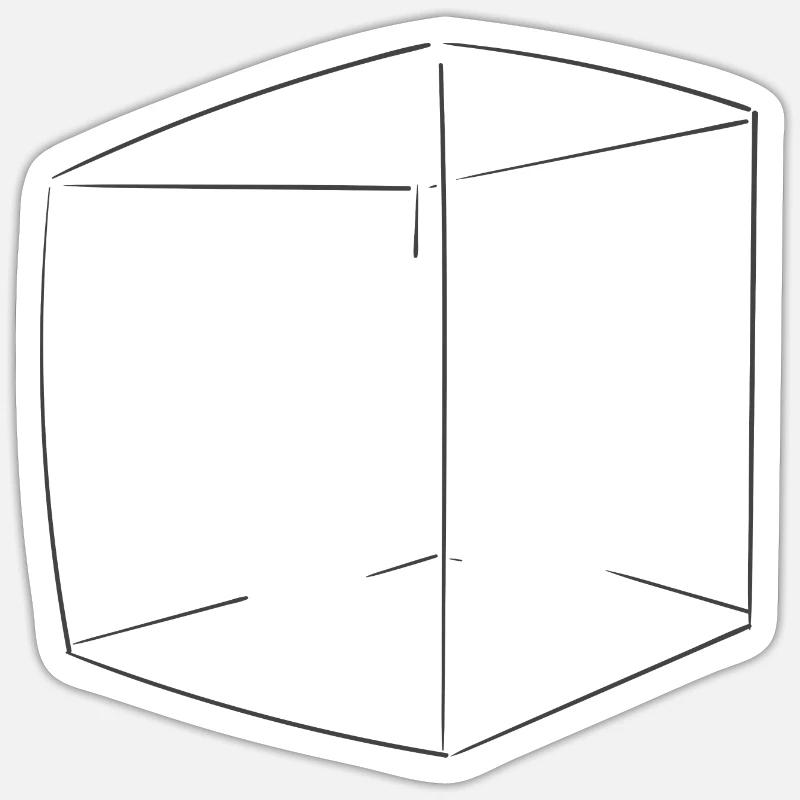 Cube Sticker size S (10 x 10 cm)