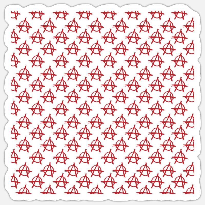 Anarchy - Sticker size S (10 x 10 cm) - white matte