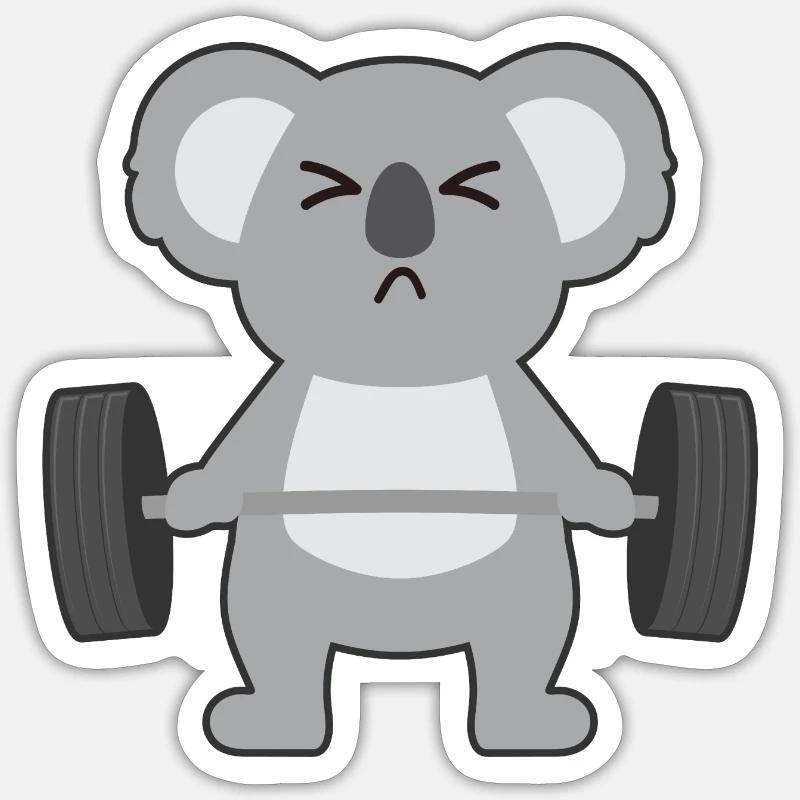 Koala bear - Sticker size S (10 x 10 cm) - white matte