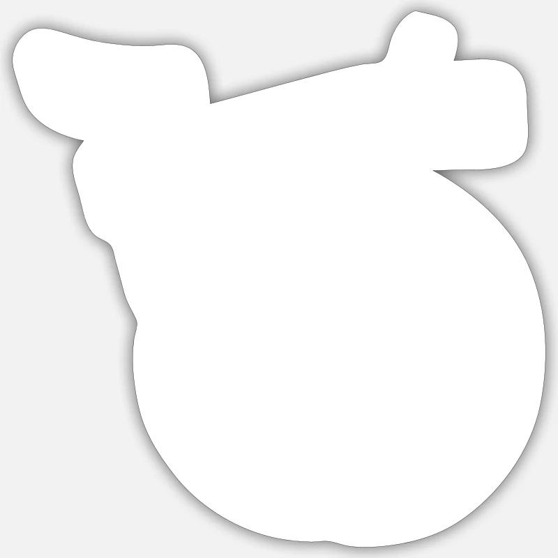 A simple folding bike that is practical and everywhere Sticker size S (10 x 10 cm)