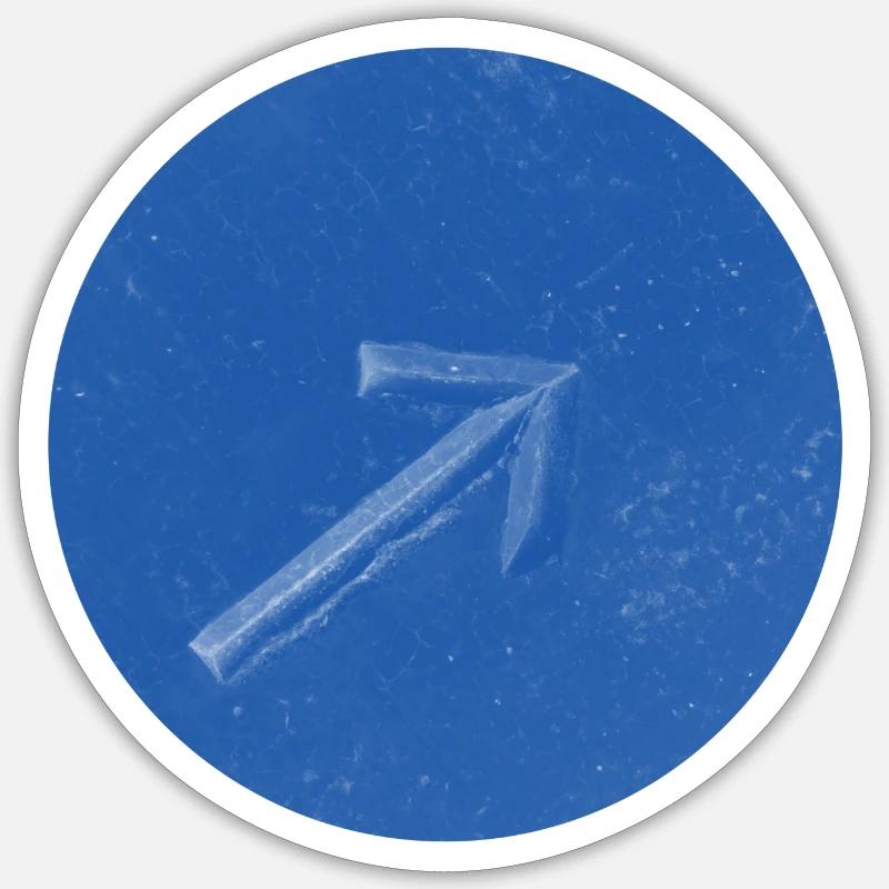 arrow up - Flèche vers le haut Sticker taille S (10 x 10 cm)