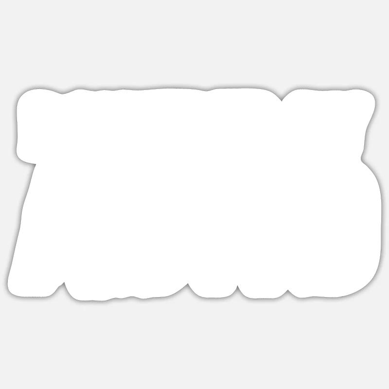 TDAH - Sticker taille S (10 x 10 cm) - blanc mat