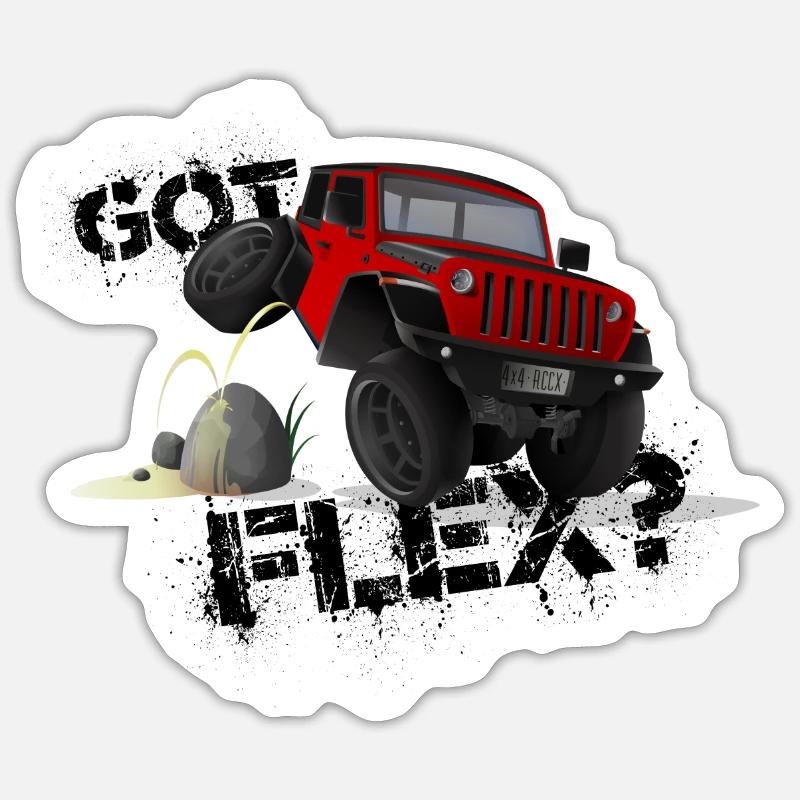 GOT FLEX? - OFFROADER Crawler - Red Sticker size S (10 x 10 cm)