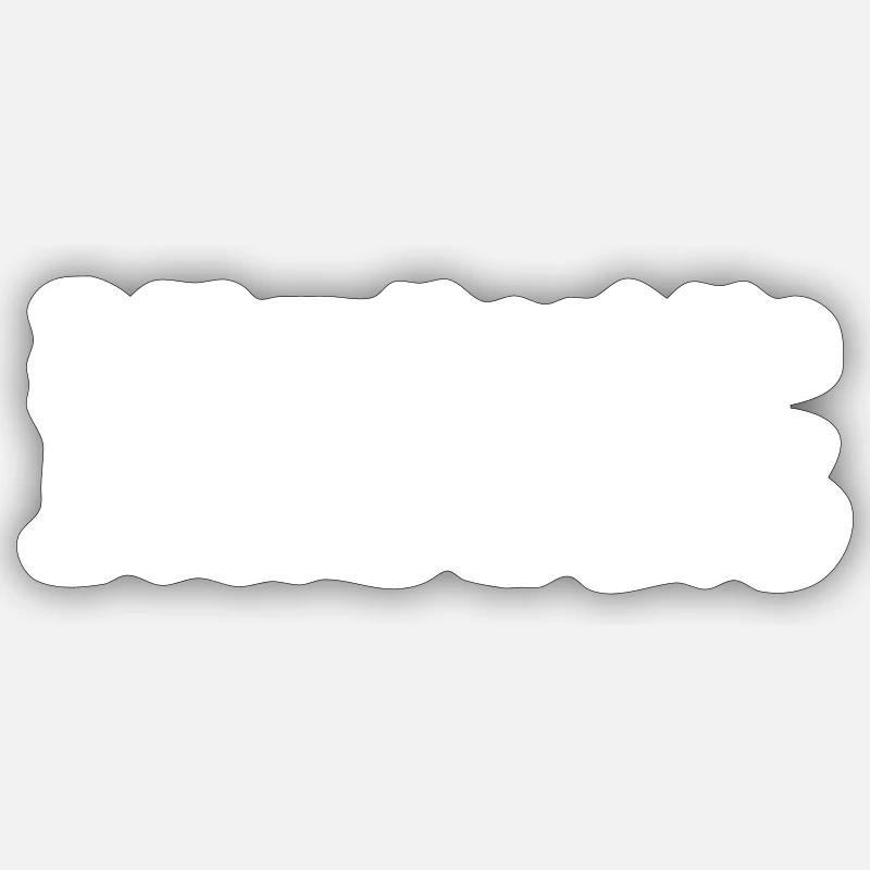 White Rabbit - Sticker Größe S (10 x 10 cm) - Mattweiß