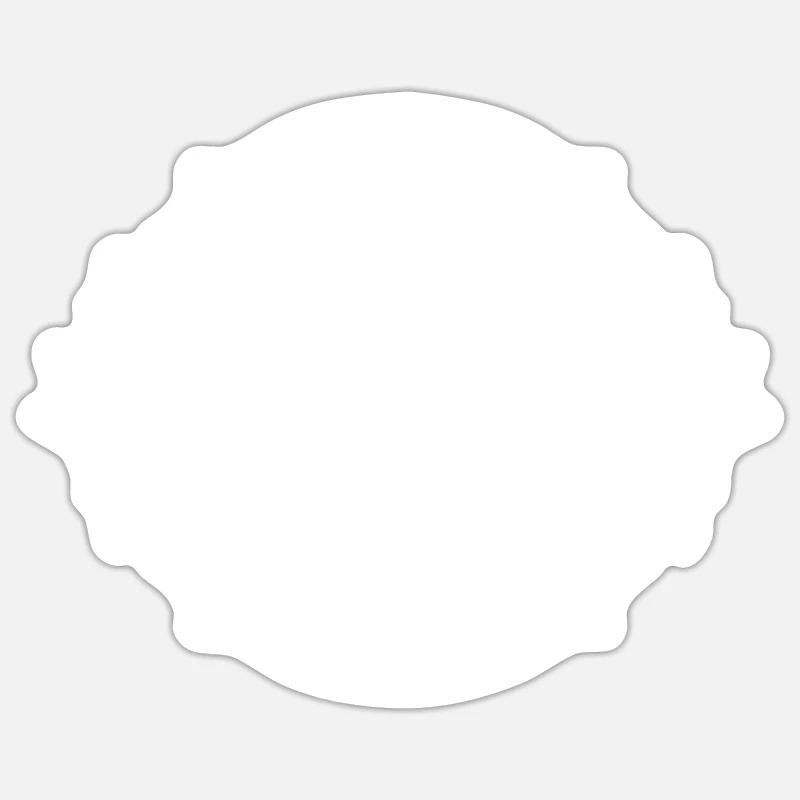 Pipelette de compet' blanc Sticker taille S (10 x 10 cm)