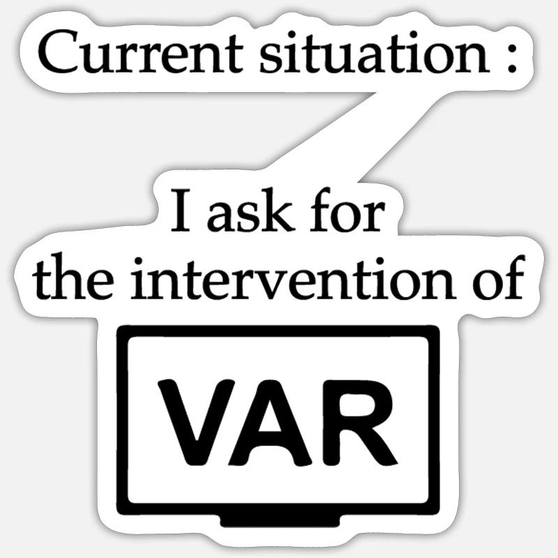 Var - Sticker size S (10 x 10 cm) - white matte