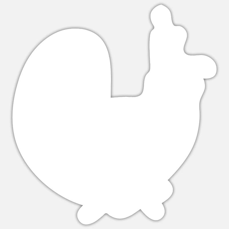 Squirrel Squirrel Coffee Edge white Sticker size S (10 x 10 cm)