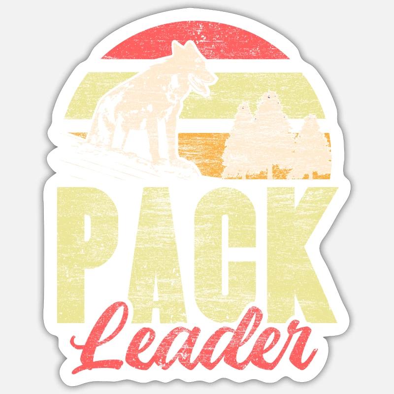 Wolf Pack Gift - Sticker size S (10 x 10 cm) - white matte