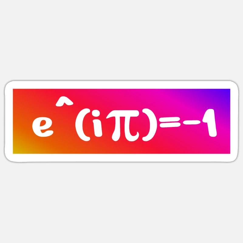 Math Symbols Beautiful Mathematics Euler's Formula Sticker size S (10 x 10 cm)