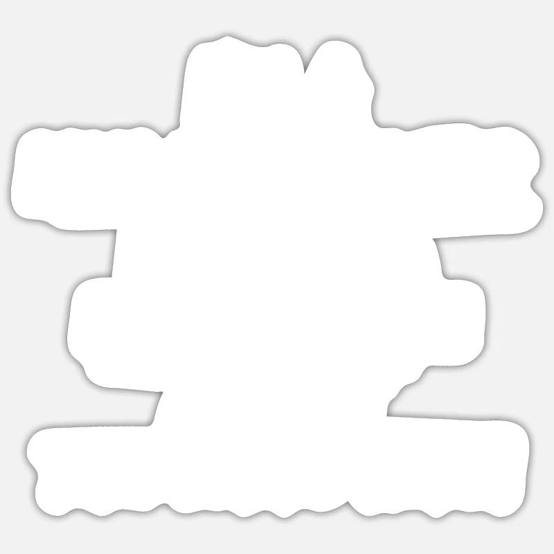Ich bin ein Multitasker... - Sticker Größe S (10 x 10 cm) - Mattweiß