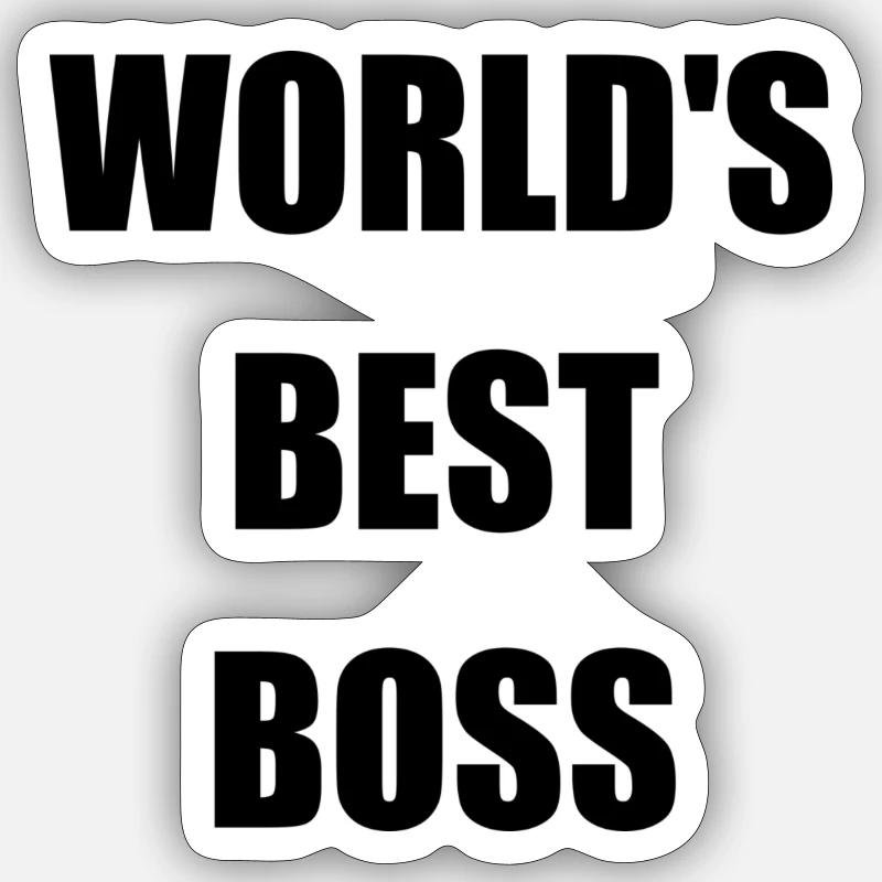 Weltbester Chef Sticker Größe S (10 x 10 cm)