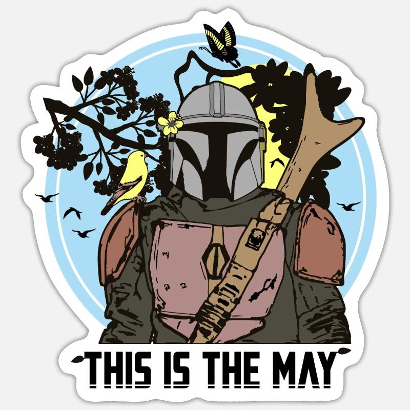 THIS IS THE MAY! (spring, way) Sticker size S (10 x 10 cm)