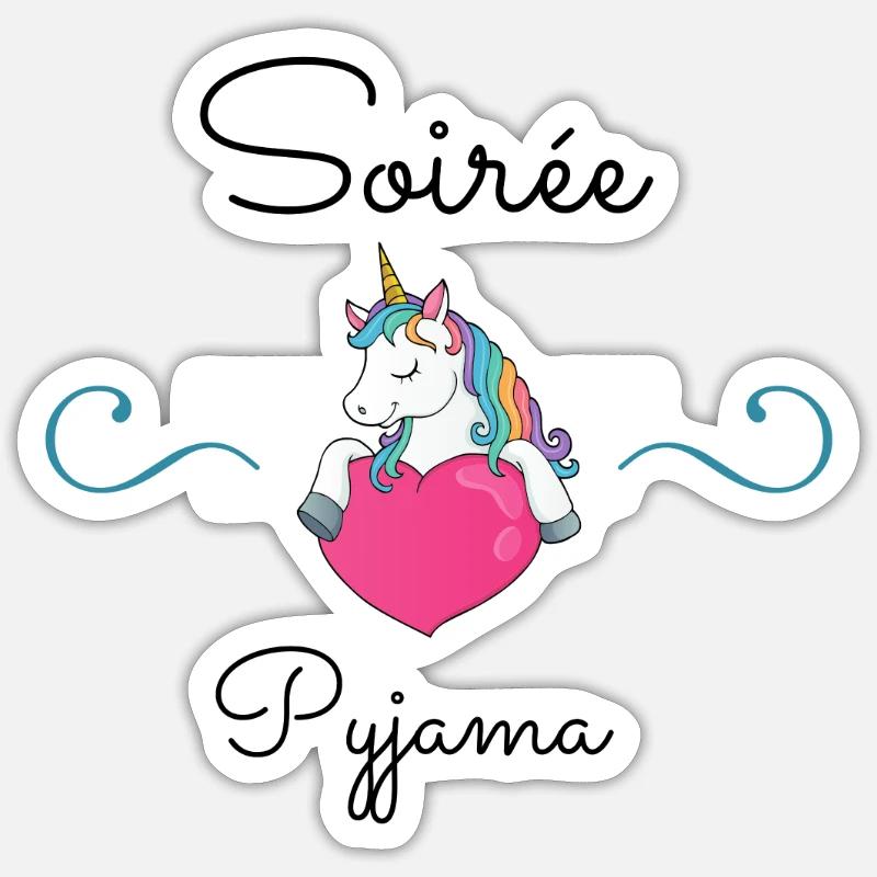 Sleepover - Sticker size S (10 x 10 cm) - white matte