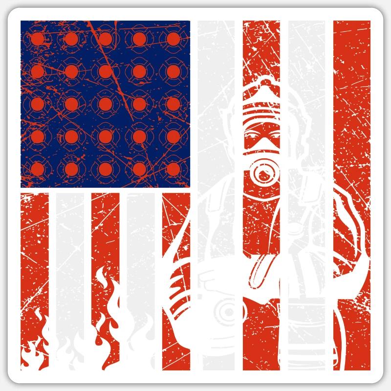 Fire Fire - Sticker size S (10 x 10 cm) - white matte