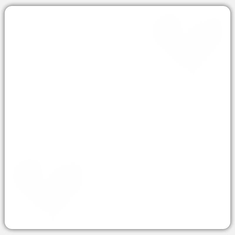 coeurs blancs - Sticker taille S (10 x 10 cm) - blanc mat