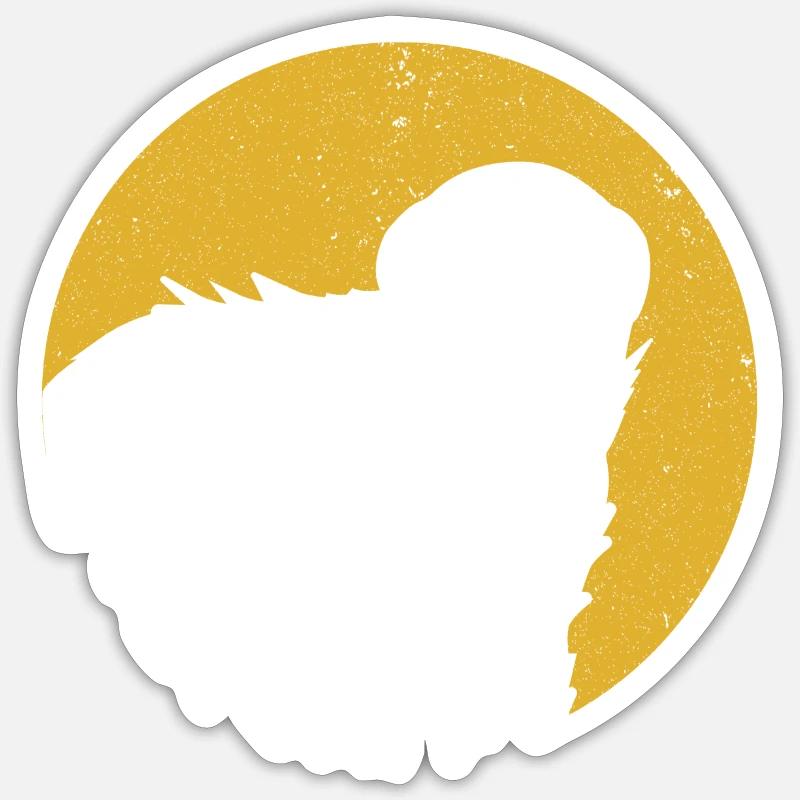 Honigdachs Giftresistent - Sticker Größe S (10 x 10 cm) - Mattweiß