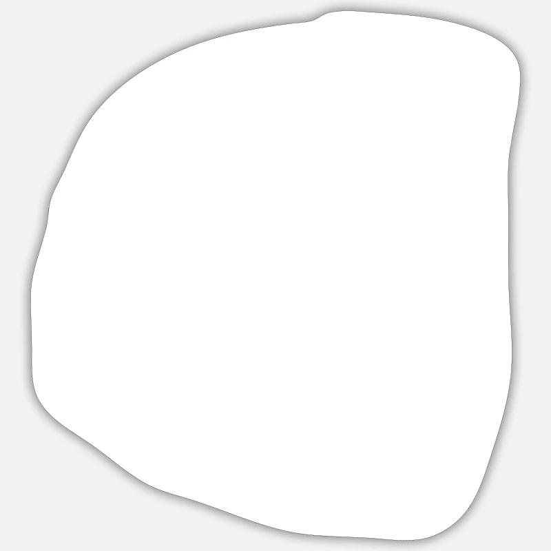 weird face - Sticker Größe S (10 x 10 cm) - Mattweiß