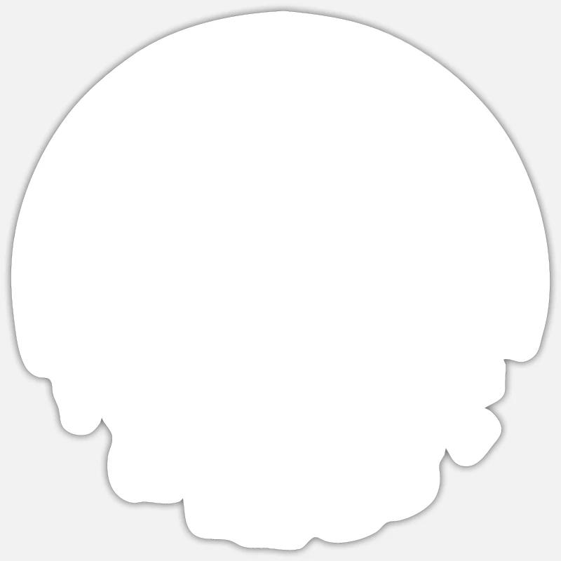 Skydive Parachute Skydiver Gift - Sticker size S (10 x 10 cm) - white matte