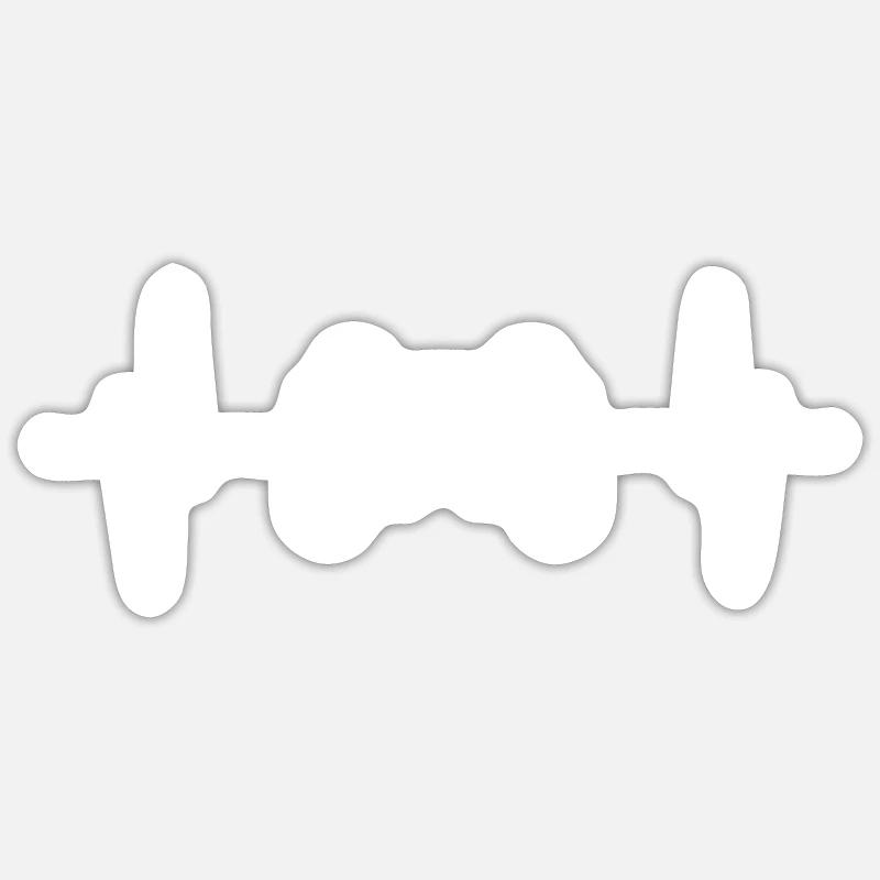 Gaming Controller - Sticker size S (10 x 10 cm) - white matte