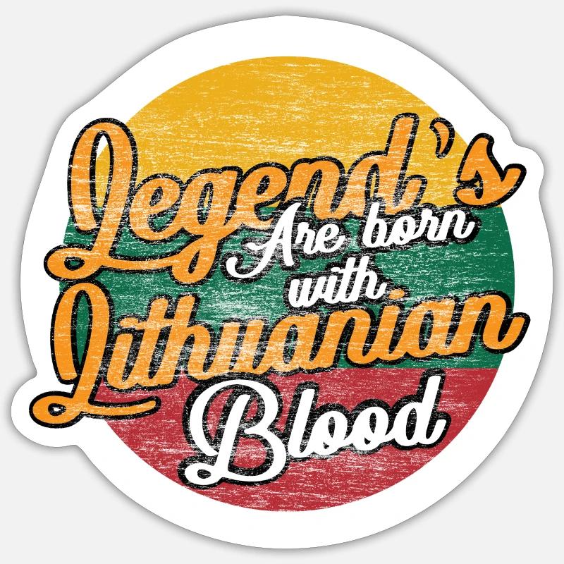 Lithuania Baltic Origin Gift Idea Sticker size S (10 x 10 cm)