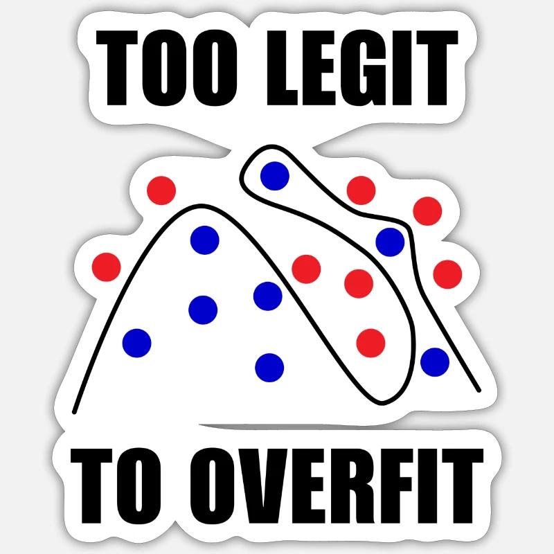 Legit Computer Science Data Science Gift Sticker size S (10 x 10 cm)