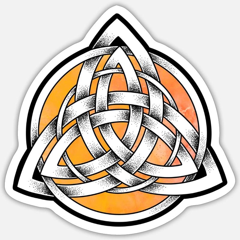 Triquetra dotwork Sticker Größe S (10 x 10 cm)