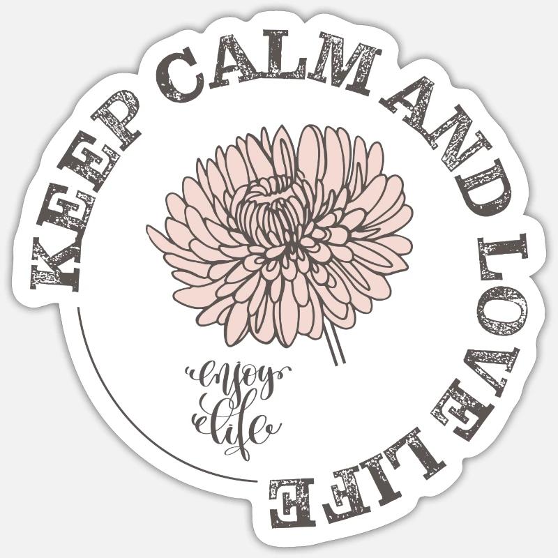 Keep calm Sticker size S (10 x 10 cm)