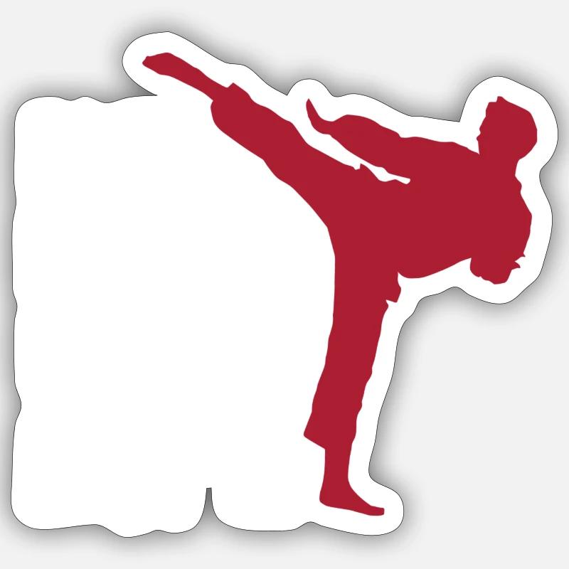 Karate - Sticker size S (10 x 10 cm) - white matte