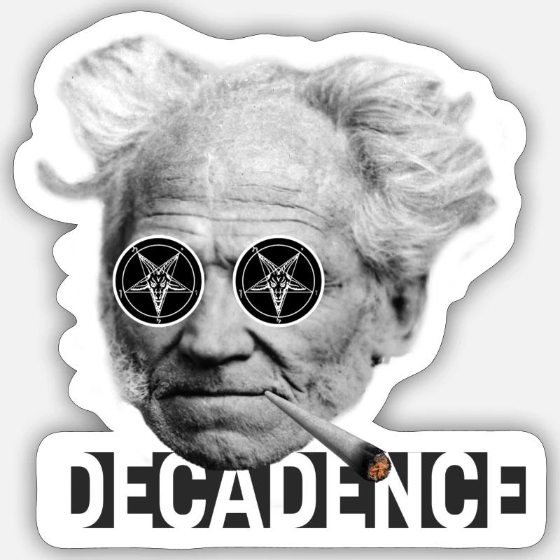 Décadence schopenhauer Sticker taille S (10 x 10 cm)