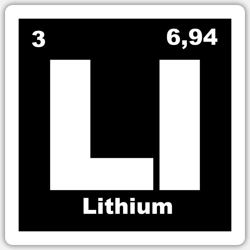 Lithium Element Sticker size S (10 x 10 cm)