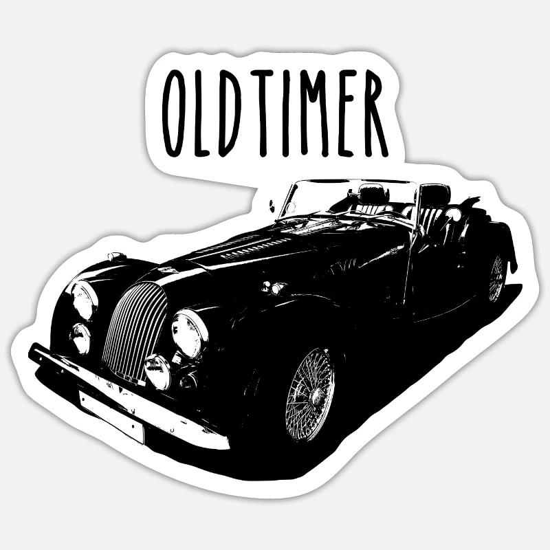 Britischer Oldtimer - Plus4 oder Plus8 Sticker Größe S (10 x 10 cm)