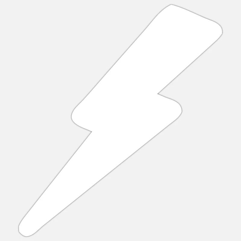Lightning Bolt - Sticker size S (10 x 10 cm) - white matte
