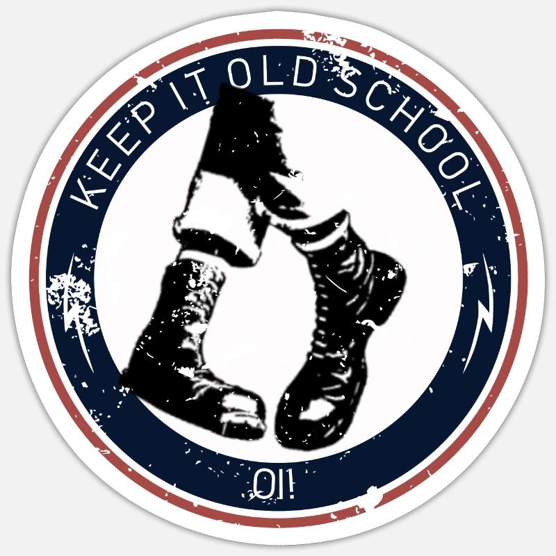 Keep It Oldsccol - Keep It Strong - OI Skinhead - Sticker size S (10 x 10 cm) - white matte