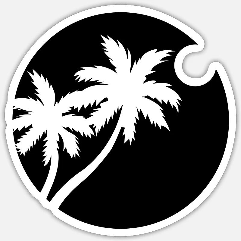 palmes Sticker taille S (10 x 10 cm)
