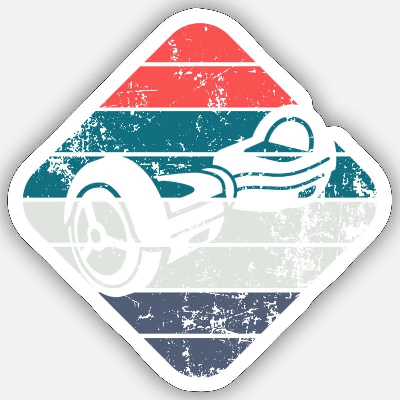 Hoverboard - Sticker taille S (10 x 10 cm) - blanc mat