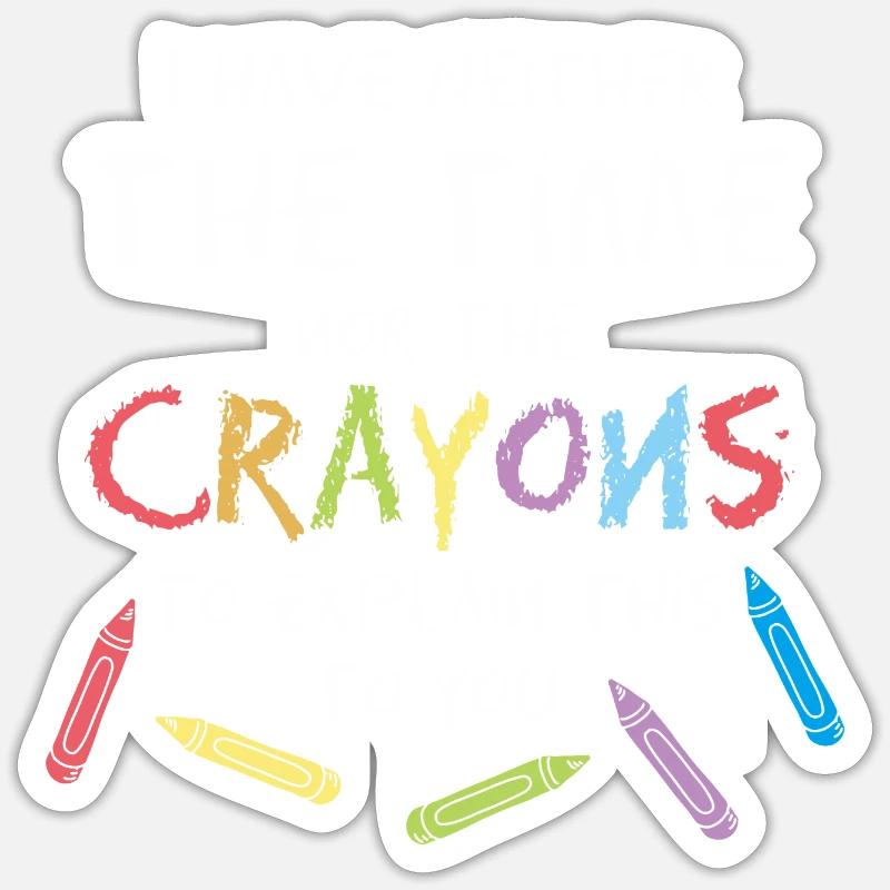 Crayons Graphique Sticker taille S (10 x 10 cm)