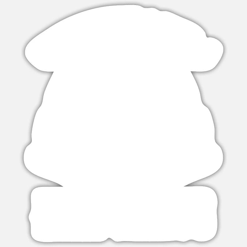Elefant Savanne Tier Geschenkidee - Sticker Größe S (10 x 10 cm) - Mattweiß