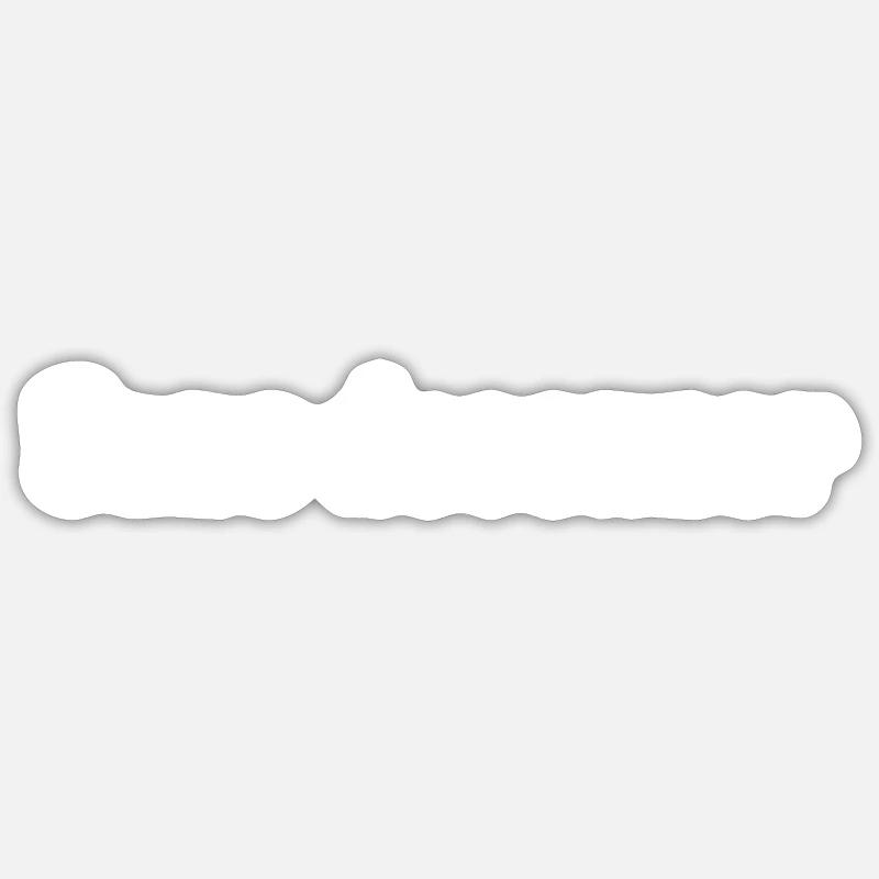 sans deconner - Sticker taille S (10 x 10 cm) - blanc mat