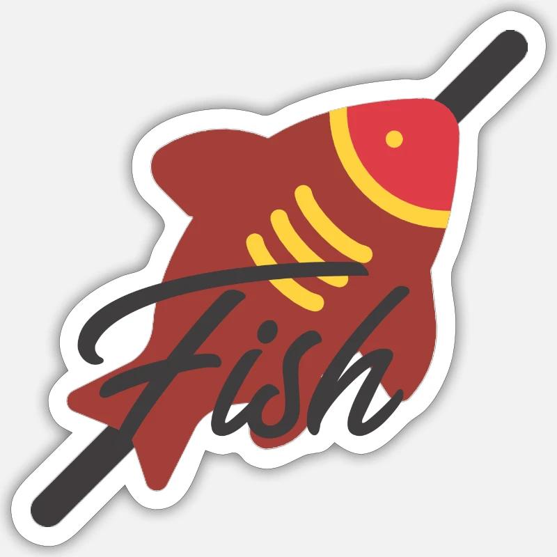 Fish Sticker Größe S (10 x 10 cm)
