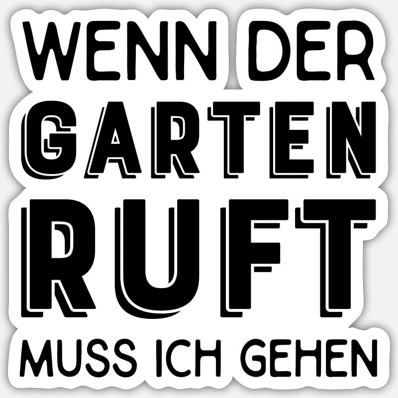 Hobbygärtner - Sticker Größe S (10 x 10 cm) - Mattweiß