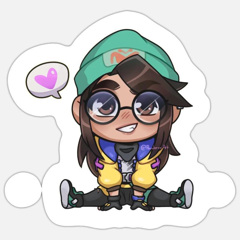 Cute Killjoy - Sticker Größe S (10 x 10 cm) - Mattweiß